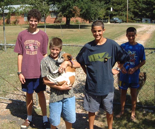 The four farm hands (Newman, William, Thomas and Peter).