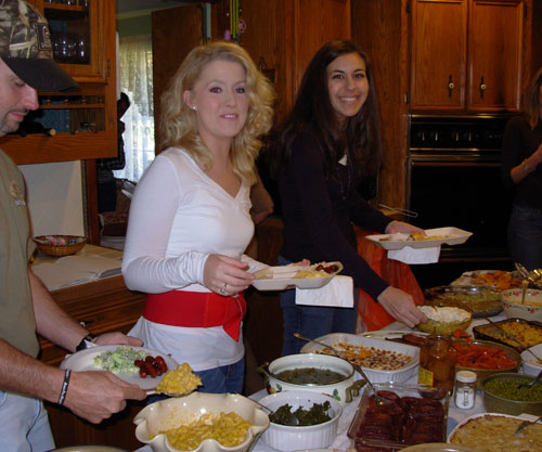 Christen and Lane at Thanksgiving.